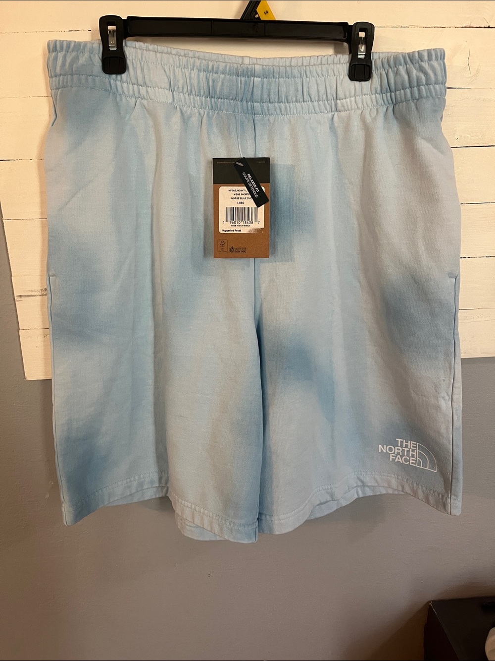 The North Face Men's Norse Blue Dye  Elastic-Waist Athletic Shorts